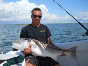 Huge Bull Redfish in Hilton Head, SC