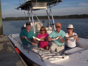 Trout fishing in Hilton Head, SC