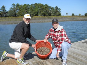 basket of shrimp